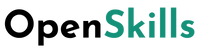 logo OpenSkills entier de couleurs verte et noir